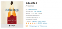 Educated - A Memoir AudioBook [Tara Westover] [MP3]